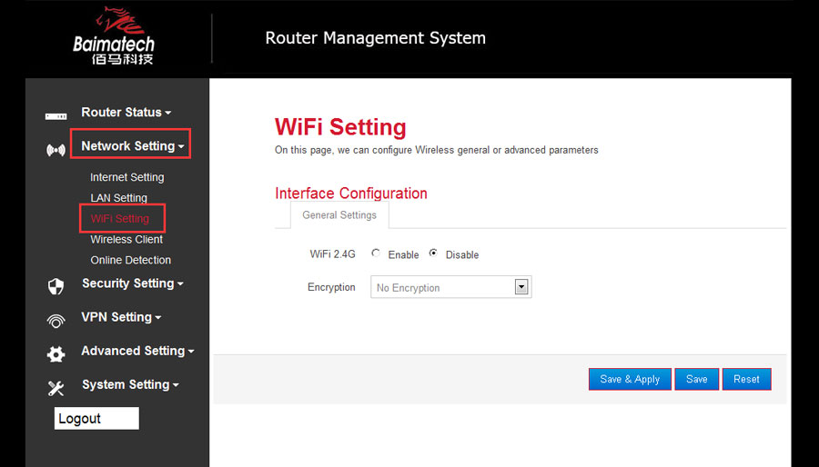 How to set WIFI on BMR400 Cellular router?