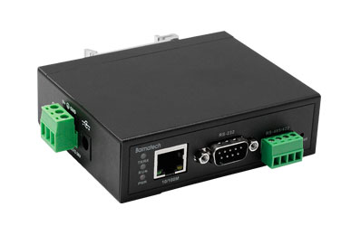 BMS160 Industrial Single Serial to Ethernet Converter is the converter between the asynchronous serial port RS232/422/485 and the Ethernet, allowing the serial device to easily access the LAN and the Internet, so as to realize remote management and control.