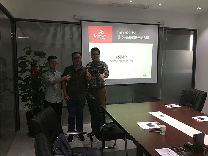 Singapore Customers Visit Baima to Discuss Power Remote Monitoring
