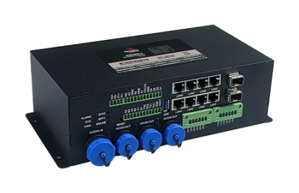 BMG8600 intelligent gateway,integrates edge computing, AI intelligence, optical terminal machine, router, switch, protocol stack and other powerful functions, simplifies the smart pole equipment management, power management, network management.
