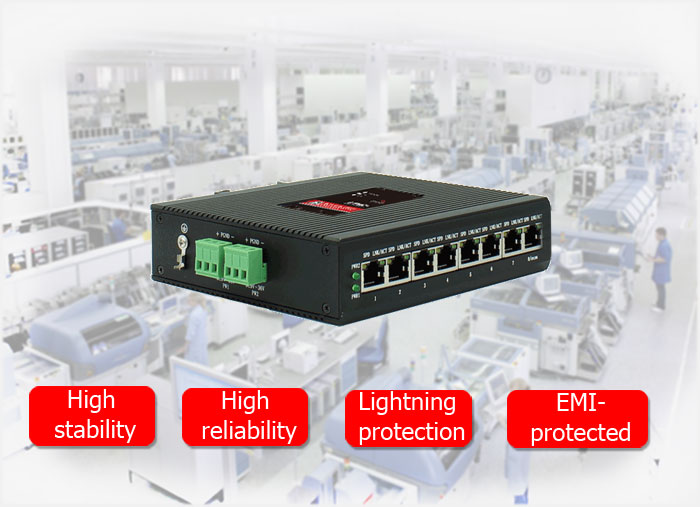 BM-IES08 Industrial Ethernet Switch