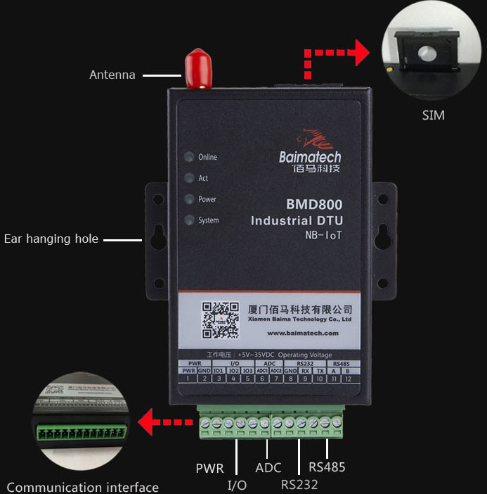 BMD800 NB-IoT Modem 3gpp let