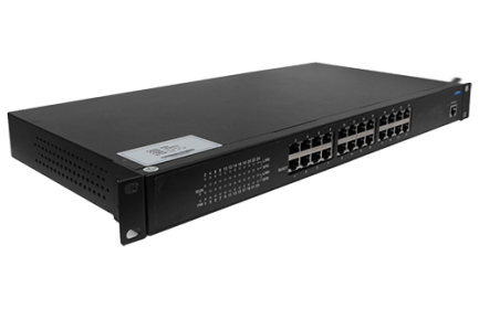 BM-IES24G is an industrial Ethernet switch, with 24 x 10/100M Ethernet ports. Used in industrial fields to realize interconnection between multiple motherboard servers, repeaters, hubs, terminals and multiple terminals.